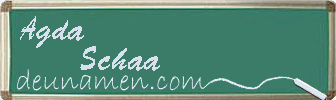 Agda Schaa Visitenkarte